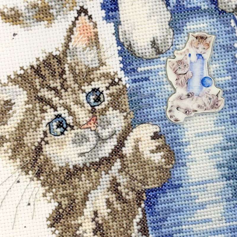 Kreuzstichpackung 25x38cm - Three´s A Crowd